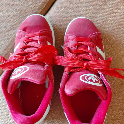 Adidas Campus sneakers like new, red and white, size 35