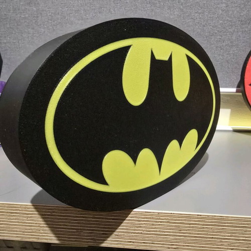 Batman 3D printed lamp new with led lighting and usb connection