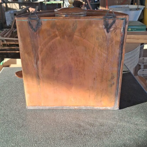 Copper tap used, vintage, old 1900, 29 centimeters