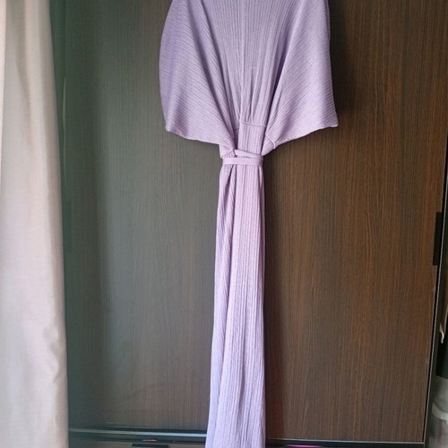Zara women's dress purple new, kimono style, size L