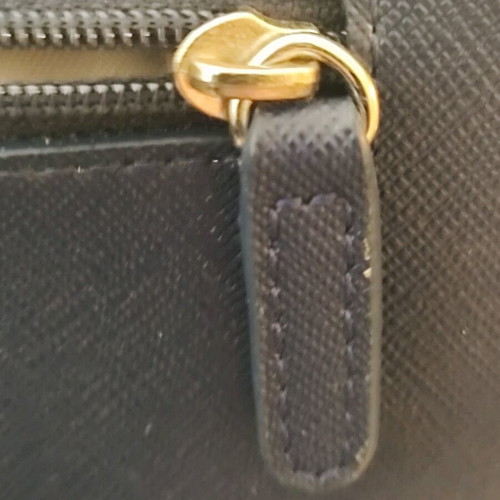Michael Kors blue leather clutch bag like new with silver clasp