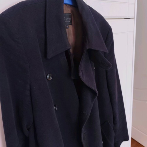Coat used dark blue Rococo size 48 slim fit