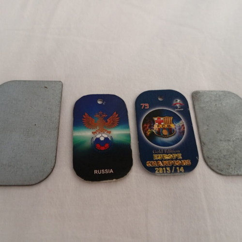 Europe Champions Football metal tags set