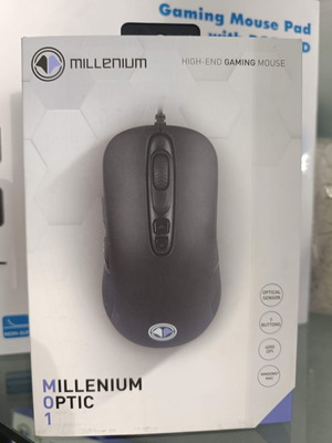 Millenium MO1 wired black mouse new, gaming
