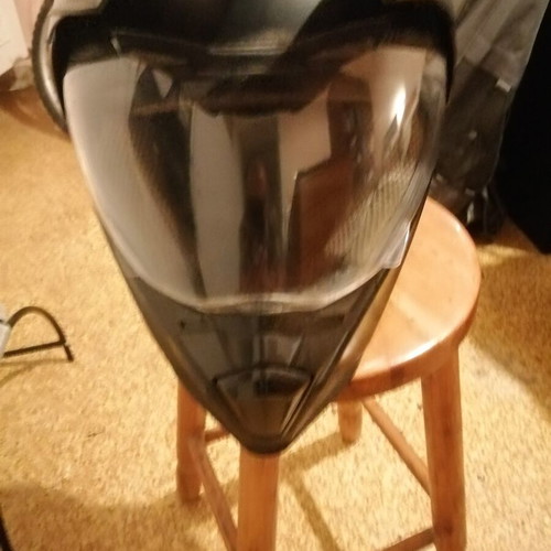 Acerbis Moto helmet used, black motocross design