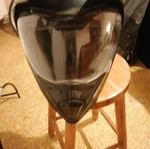 Acerbis Moto helmet used, black motocross design