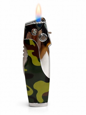 Windproof Lighter-Knife Metal Camouflage 9cm new