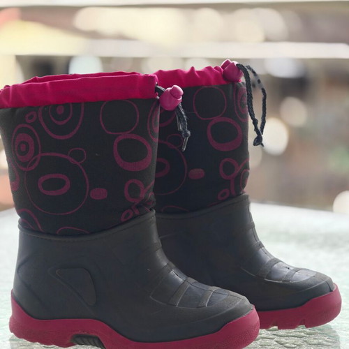 Adam's Shoes kids apres-ski boots like new, grey and pink size 28-29