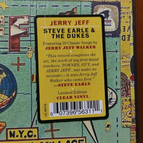 Steve Earle & The Dukes – Jerry Jeff vinyl new, folk