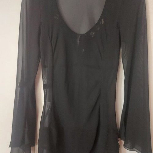 Lynne blouse transparent black like new, size S