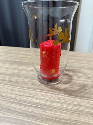 Christmas decorative candle like new