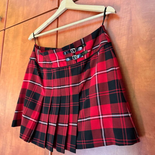 Red plaid skirt Lui E Lei used, punk grunge vintage Y2K style