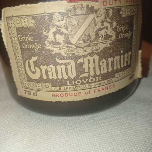 Grand Marnier 70's bottle used 700ml with bonus 200ml liqueur
