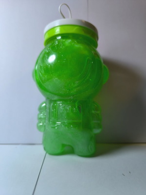 Slime astronaut green with glitter new