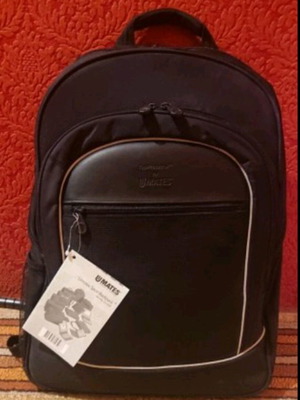 Umates laptop backpack new, black, with protector and reflectors