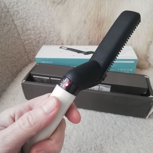 Beard and mustache straightening device new
