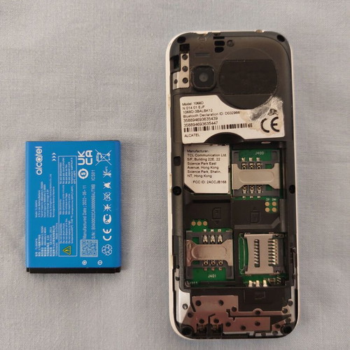 Alcatel 1068D dual sim feature phone for seniors