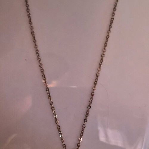 Ozze cross necklace like new, gold color with pearl earrings