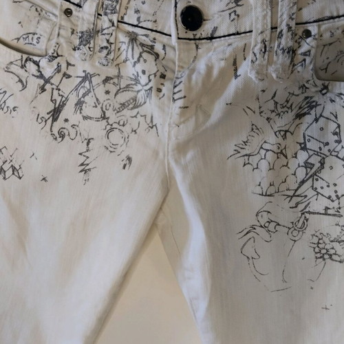 Miss Sixty women's slim white low-rise jeans like new, size S