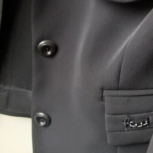 Black dress and jacket set used, size 54