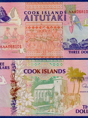 Νόμισμα Νήσων Κουκ 3 Dollars 1992 καινούργιο