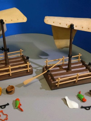 Playmobil 3793 μεταχειρισμένη σχεδία με αξεσουάρ