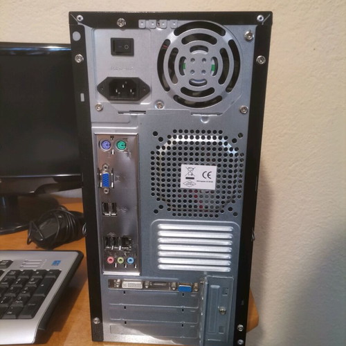 Desktop computer used, full set with monitor and peripherals