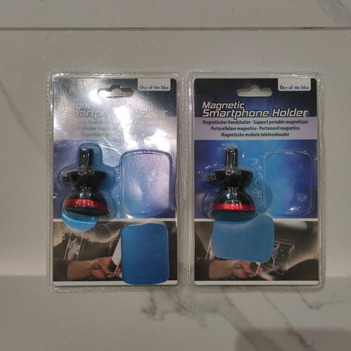 Magnetic smartphone holders new, pack of 2 red