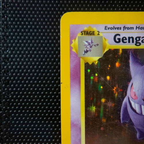 Gengar Pokemon card used, Fossil set 5/62, holo