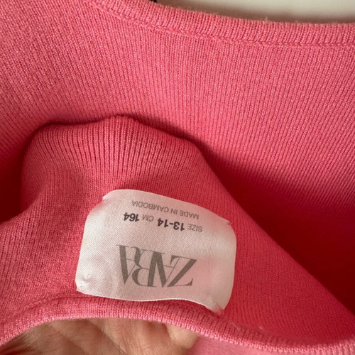 Zara pink dress like new, size S (13-14 years)