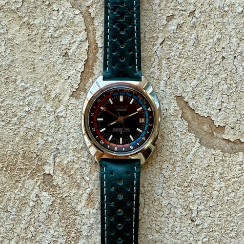 Seiko Vintage Navigator used black unisex watch