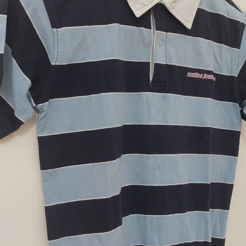 Nautica kids polo shirt used, size 8-10 years, white and blue