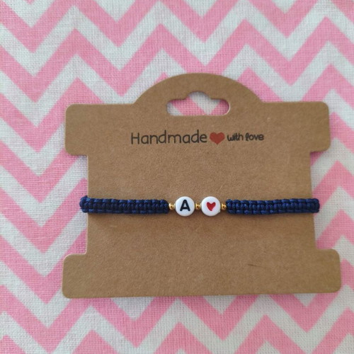 Macrame Bracelets with Initial Letter made to order