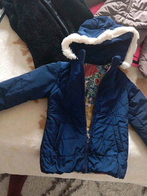Children's jacket used, blue, size 116 height