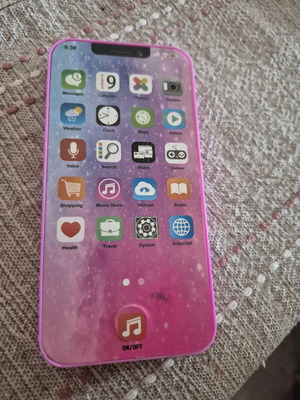Baby Toy Mobile Phone with Sound and Light pink like new