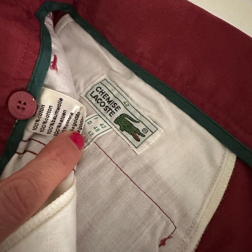 Lacoste women's burgundy bermuda shorts like new size 42