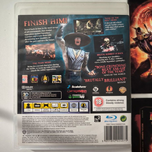 Mortal Kombat 9 PS3 game
