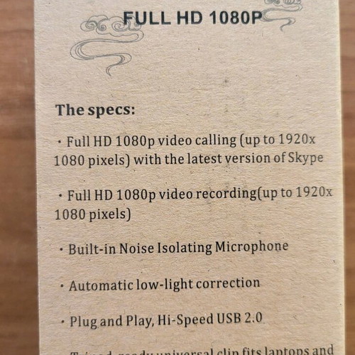 Usb web camera full HD 1080p new