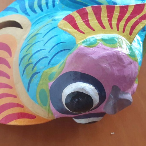 Papier-mâché animals like new, pack of 2 handmade