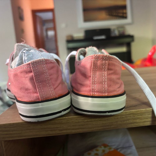 Stars pink sneakers used, size 38, athletic style