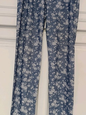 Leggings like new, white and blue, size M