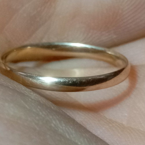 Gold ring K14 used, size 61, 1.44gr