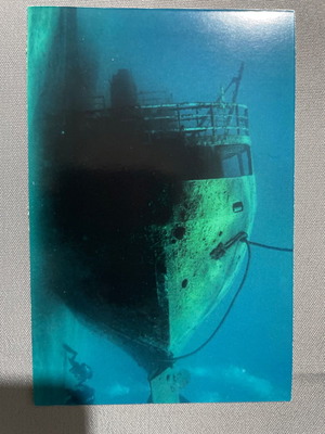 Postcard Wreck Kaptan Ismail Hakki new