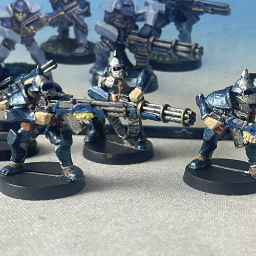 Warzone Target Games Bauhaus Hussars metal miniatures used with box