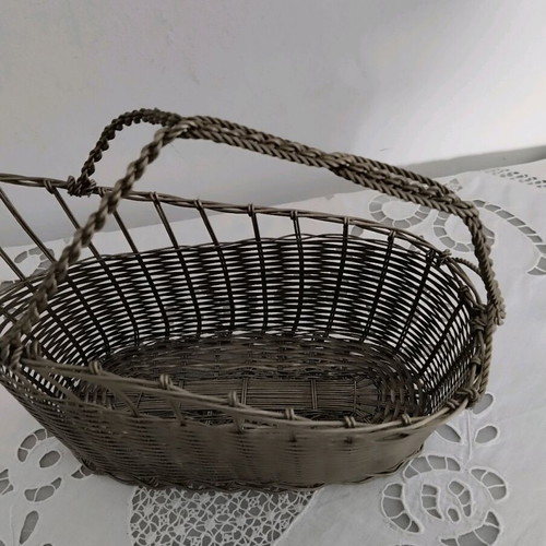 Handmade vintage antique wire basket like new