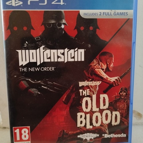 Wolfenstein 2 games for PS4 used, like new condition