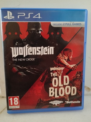 Wolfenstein 2 games for PS4 used, like new condition