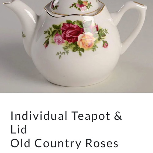 Royal Albert Old Country Roses bone china teapot new