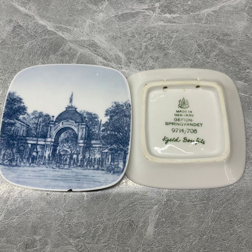 Royal Copenhagen set of two Bing & Grondahl small plates used