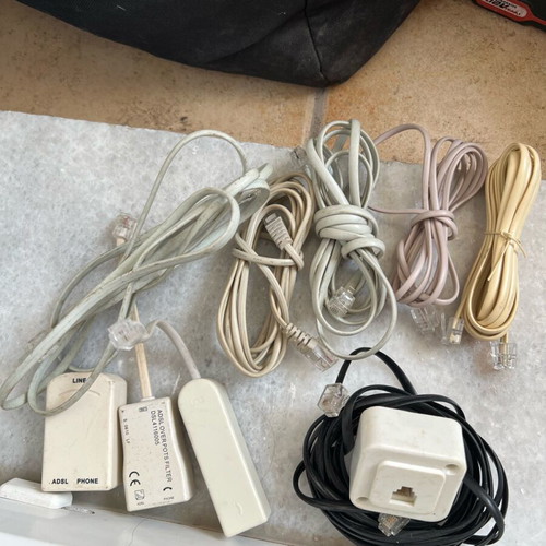 Telephone cables used, pack with telephone socket